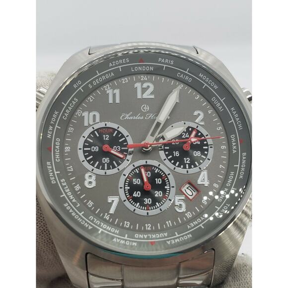 Charles Hutton Aristocrat Dual Time Men's Watch